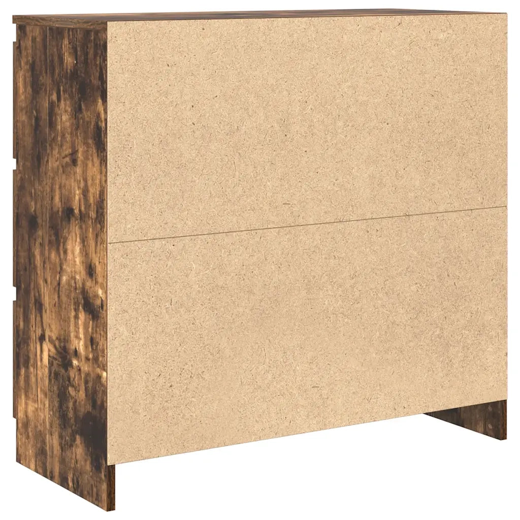vidaXL Credenza Rovere Fumo 80x35x76 cm in Legno Multistrato