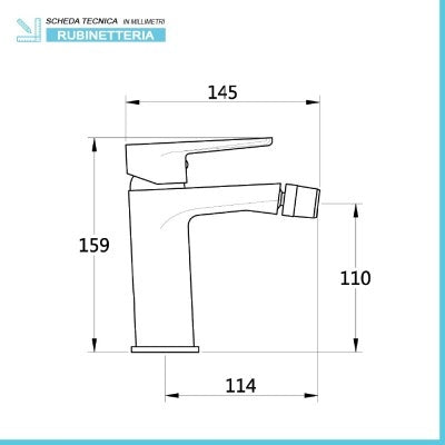 Set miscelatori lavabo bidet e doccia a incasso nero opaco  Erika
