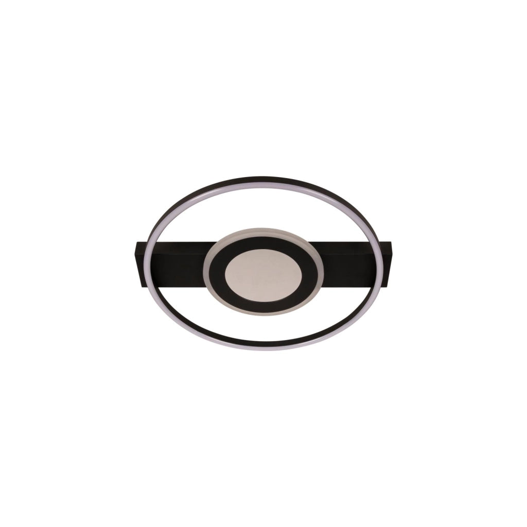 Plafoniera LED anello nera MARCIA Lucide 32W