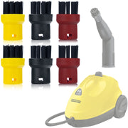Set di Spazzole Rotonde di Ricambio compatibile con Pulitore a Vapore Kärcher SC – Alta Precisione, Multiuso, 6 Pezzi