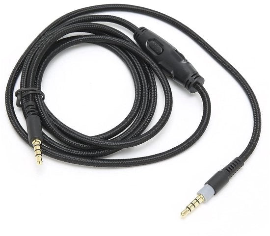 Cavo audio 1,5 metro jack 3,5 mm con regolazione del volume - Utilizzabile con cuffie e con estensioni aggiuntive