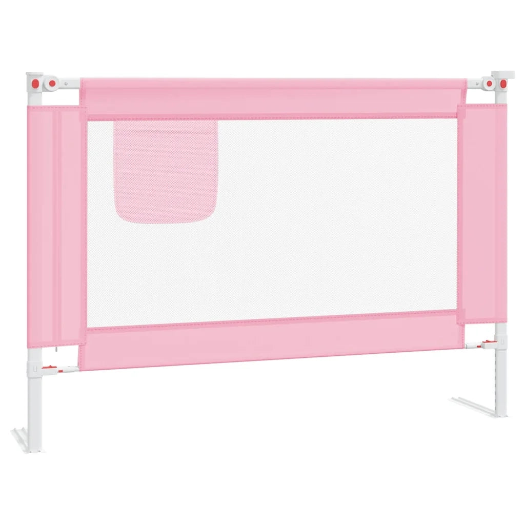 Sponda Letto di Sicurezza per Bambini Rosa 90x25 cm in Tessutocod mxl 130935