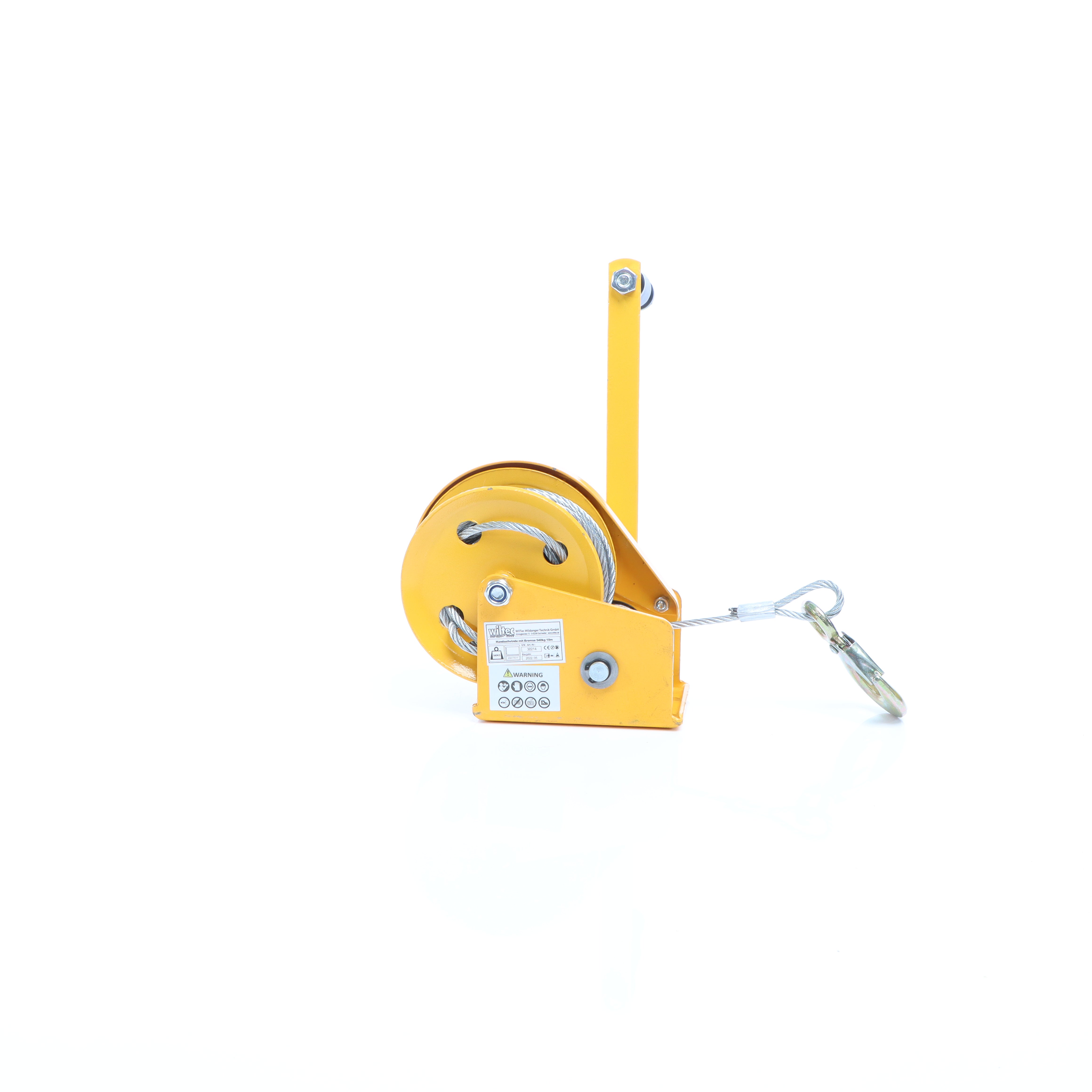 Verricello manuale 540 kg 10 m rapporto di trasmissione 4.2:1 argano a fune