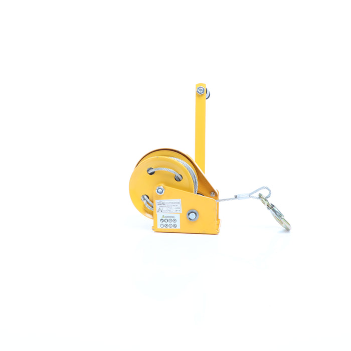 Verricello manuale 540 kg 10 m rapporto di trasmissione 4.2:1 argano a fune