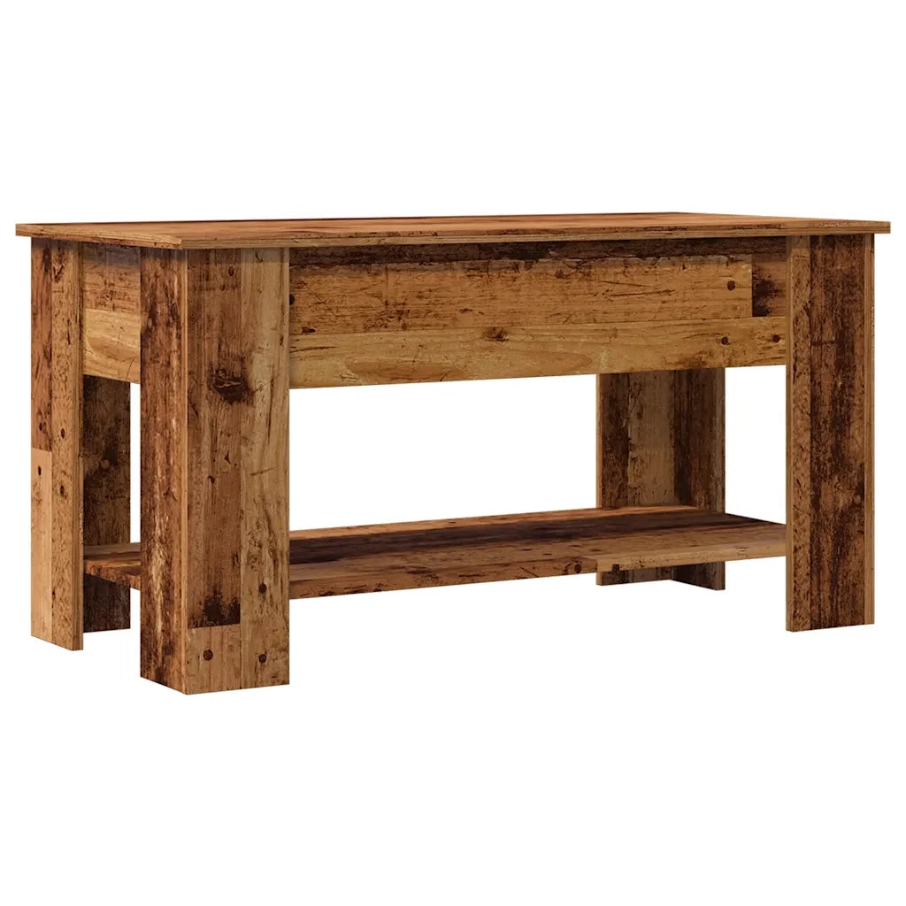 Tavolino da Salotto Legno Vecchio 101x49x52 cm in Truciolato 856926