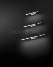 Applique in metallo verniciato cromo lucido Riga LED 16W CCT 3000K 4000K 6000K CRI?80 220-240V 50/60Hz 1120Lm 77cm IP44