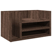 Organizer Scrivania Rovere Marrone 44,5x24x25 Legno Multistrato CFW6284160
