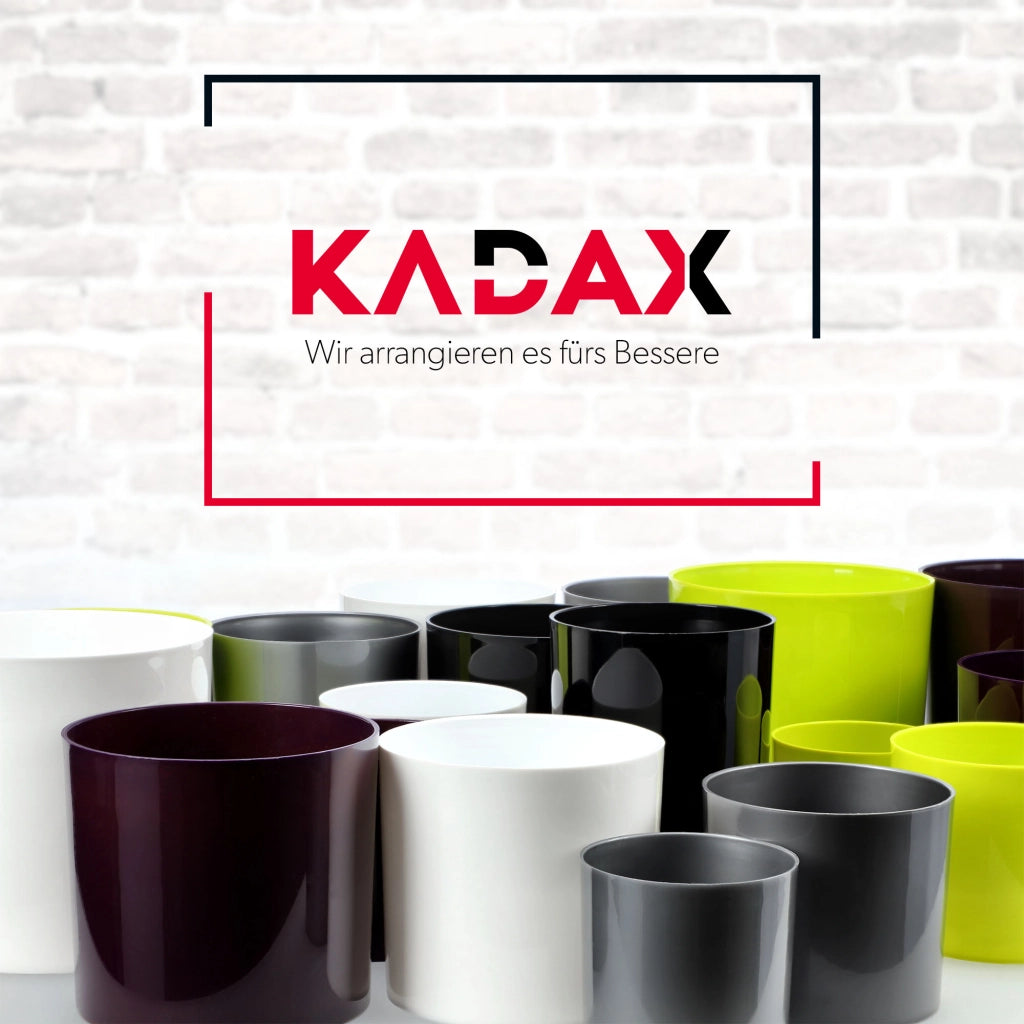 Vaso da fiori rotondo KADAX in plastica, 13,5 cm, viola