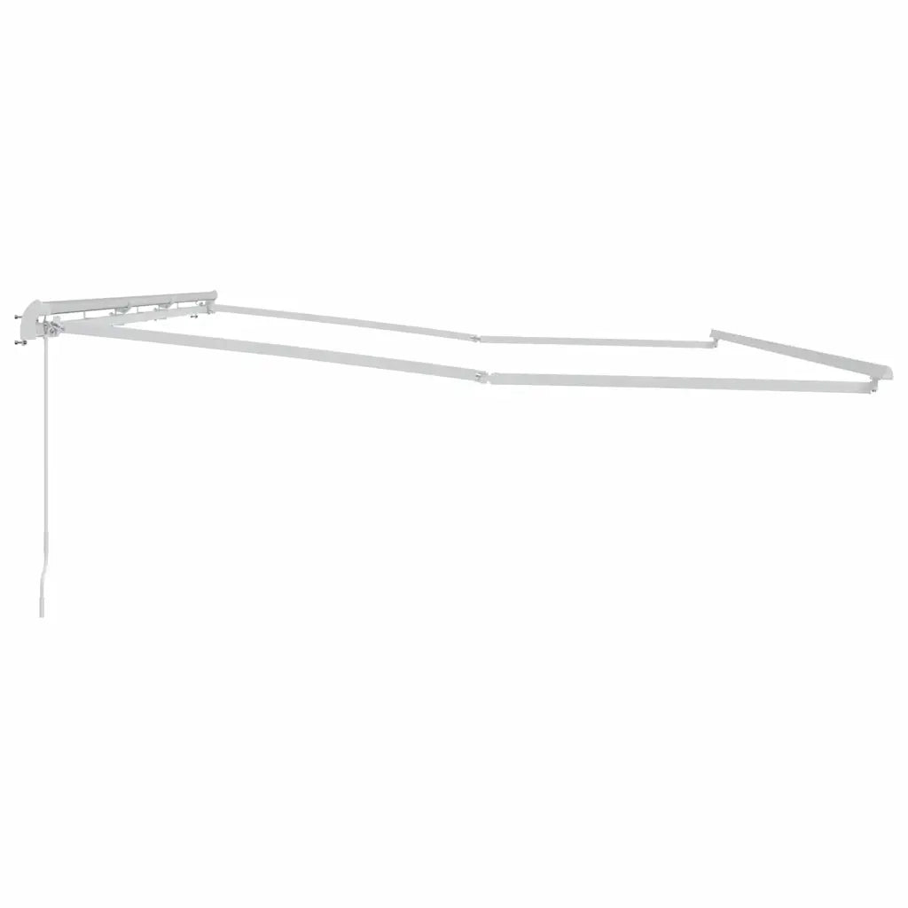 vidaXL Tenda da Sole Bianco 6 x 3 m Metallo
