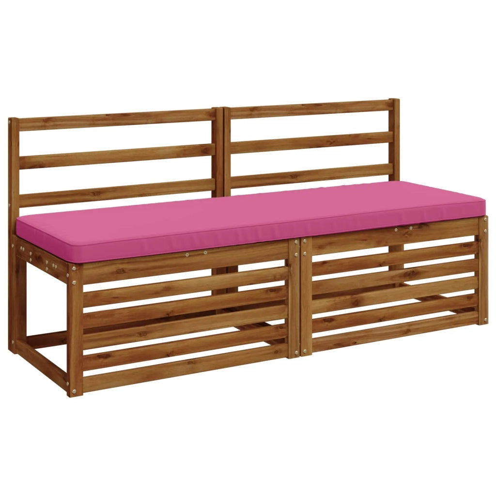 Cuscini per Panchina a 2 Pezzi VUGHT 2 pz 100% Poliestere Rosa 952087