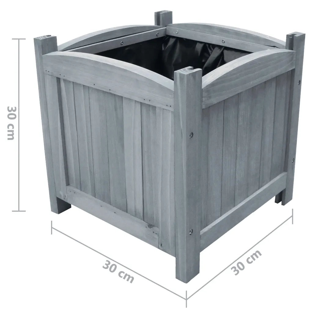 Letti Rialzati da Giardino 2 pz 30x30x30 cm in Legno di Abete cod mxl 50890