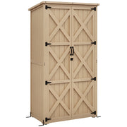 Armadio da giardino per attrezzi ¨C zephmum ¨C legno pino 90x54.5x168.5 cm