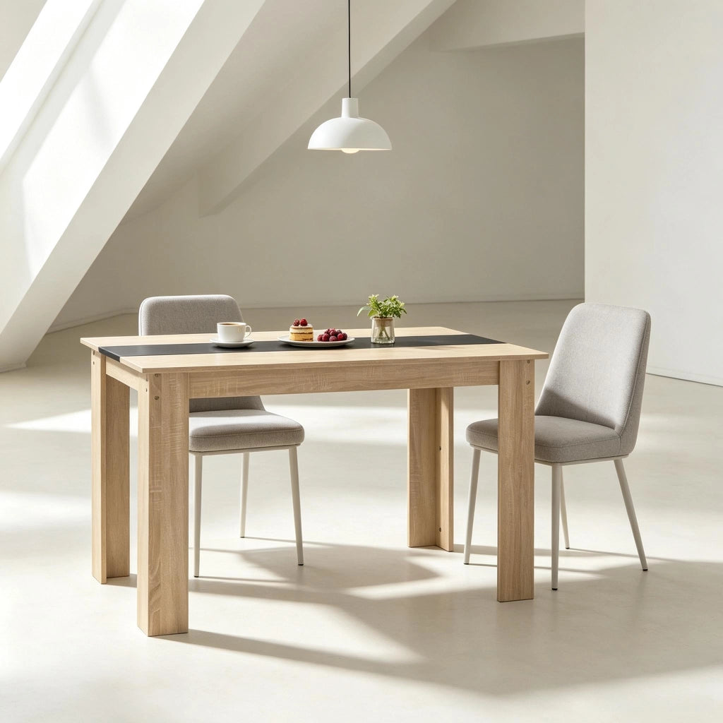 Tavolo da pranzo - design centrale - versatile - elegante - per soggiorno - solo tavolo