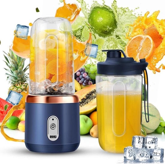 Mini Frullatore Portatile - Frullatore da Piazza - Frullatore per Smoothie - Centrifuga per Succo - Frullatore per Frutta