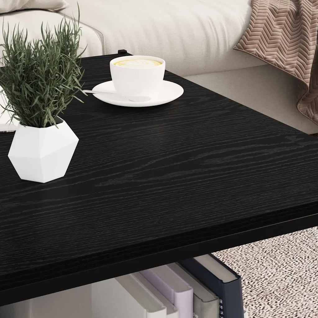 Scaffale 4 pcs Nero 80 x 40 x 1,5 cm Legno multistrato 875062