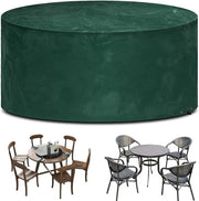 Copertura per mobili da giardino rotondi - idrorepellente - verde - 190 x 80 cm