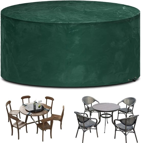 Copertura per mobili da giardino rotondi - idrorepellente - verde - 190 x 80 cm