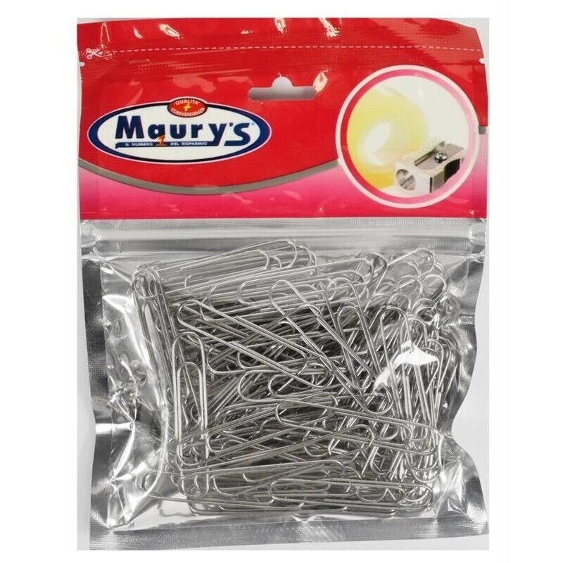 MAURY'S ATTACHES GRANDI DI METALLO IN CONFEZIONE DA 60 PEZZI