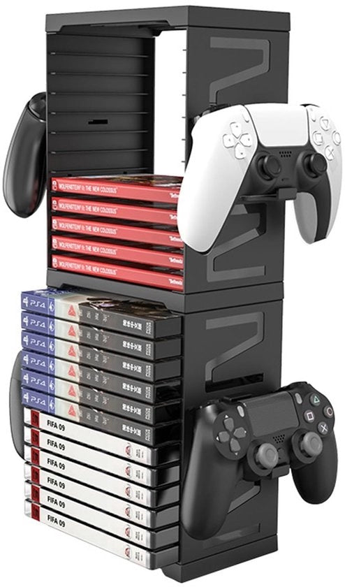 Torrino di Memoria Universale - Capacità 24 Giochi - Supporto per Controller e Blu-ray - Adatto per PS5/PS4/Xbox - Alloggiamento per Giochi Efficiente