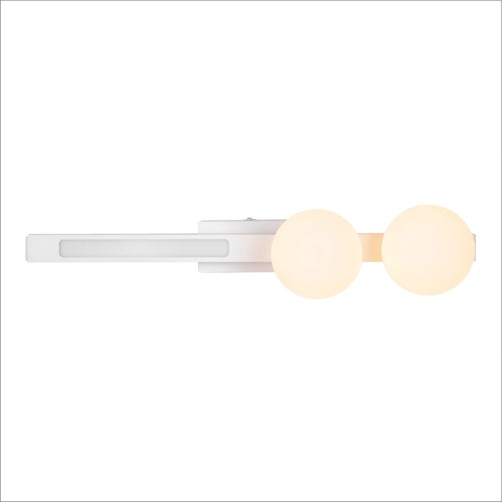Applique Magnet bianca LED 13W CCT +2xG9 sfere Milagro