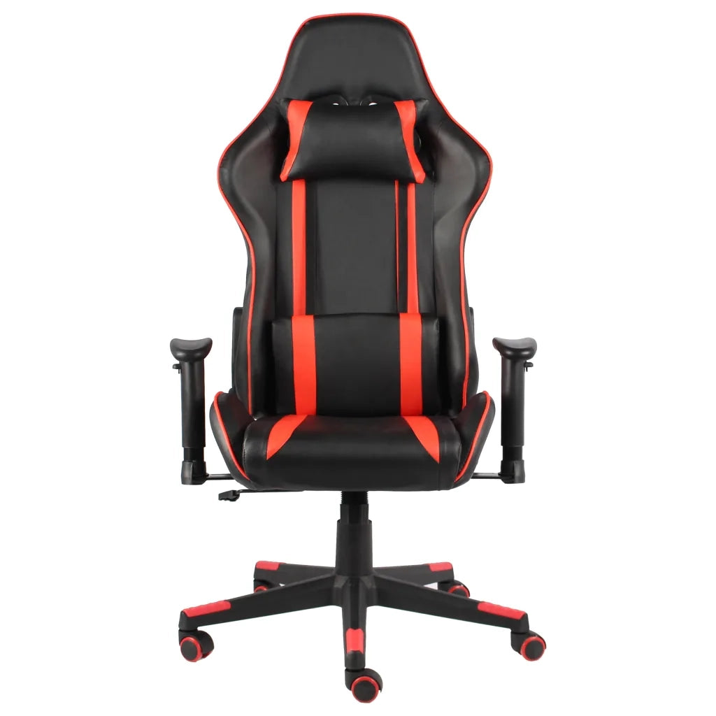 Sedia da Gaming | Sedia da e-sports Girevole Rossa in PVC