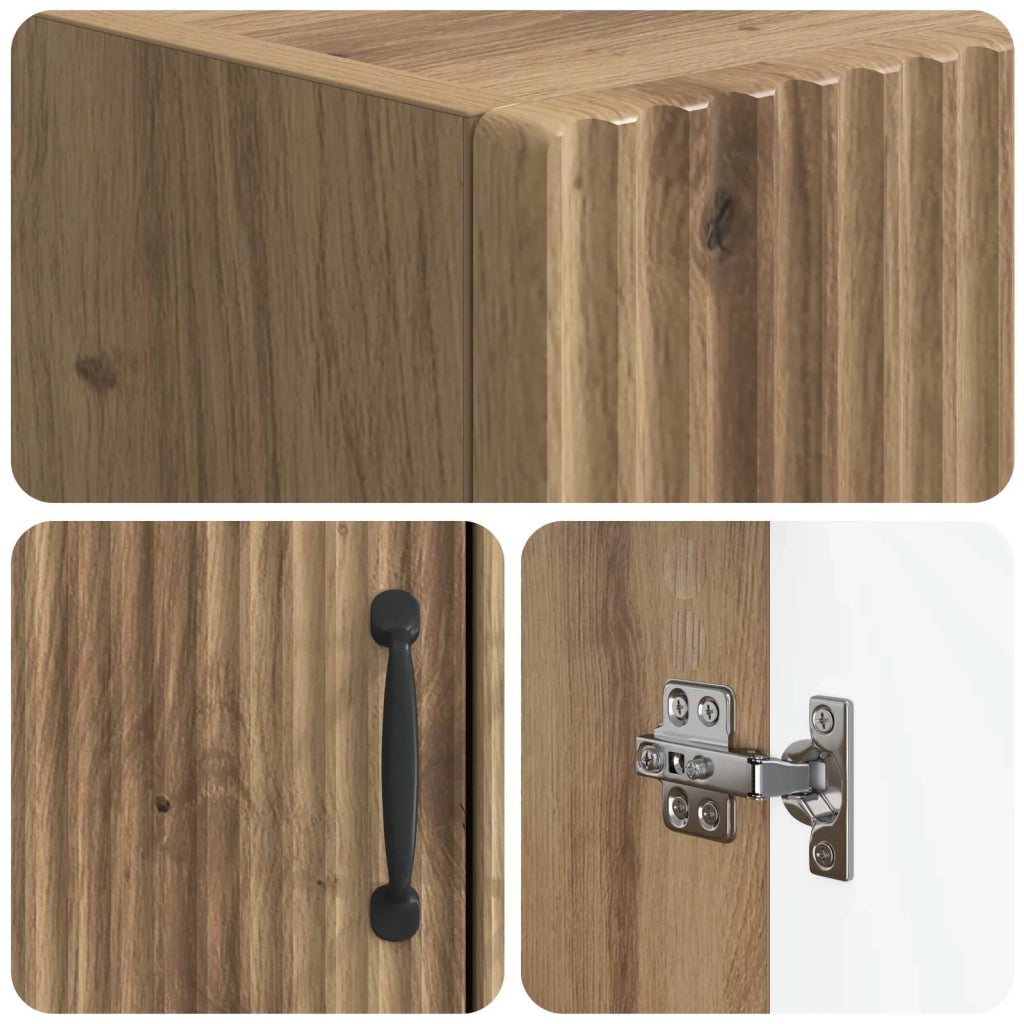 Mobile Bagno HOORN Rovere Artigianale 66 x 25,5 x 190 cm 897364