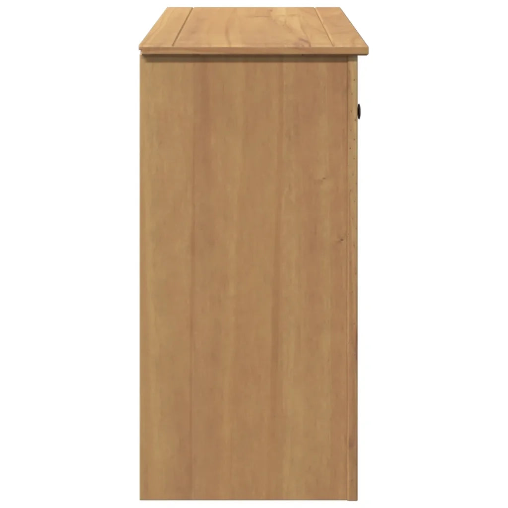 Credenza con Cassetto Panama 93x40x80 cm Legno Massello di Pino