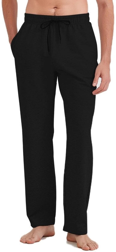Pantaloni da Jogging Uomini Lunga Forma - Cintura Regolabile - Tasche - Leggero - Cotone/Poliester - Altezza Coscia 30/32/34/36/38/40 - Pantaloni Sportivi