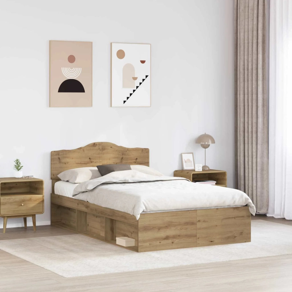 Struttura del letto Rovere Artigianale 120 x 190 cm