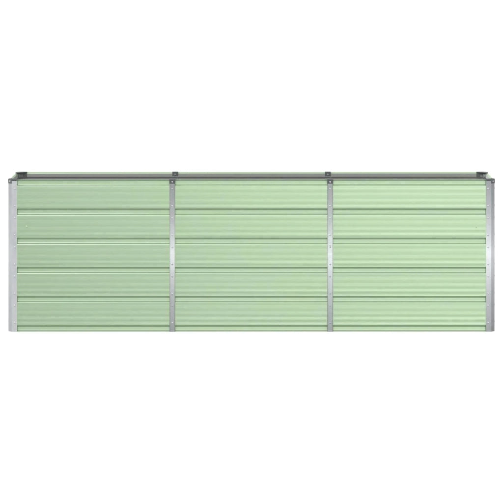 Fioriera di design moderna e versatile 160 x 40 x 75 cm in acciaio verde 02_0059263