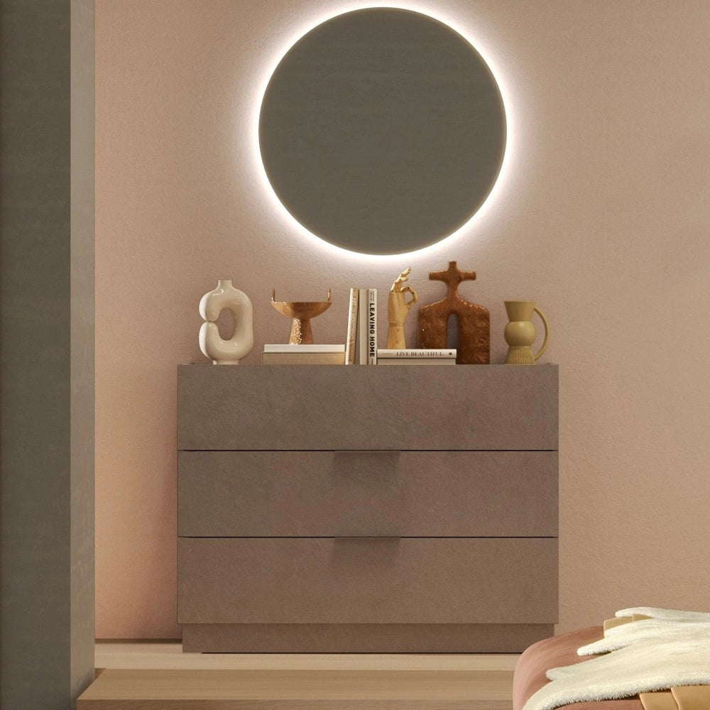 Camera da letto Mustella con letto contenitore colore bronzo