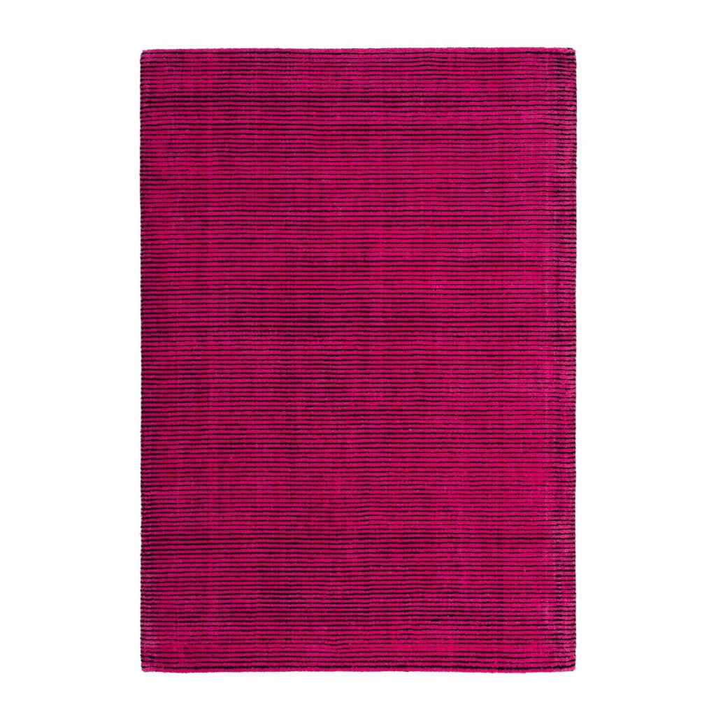 Tappeto moderno Jade in mix di poliestere e cotone rosso