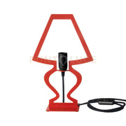 abat jour silhouette Rosso in Ferro 22x33cmh