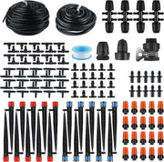 Sistema di irrigazione automatico per giardino - Kit di irrigazione a gocce con tubo di distribuzione per serra, terrazza e prato