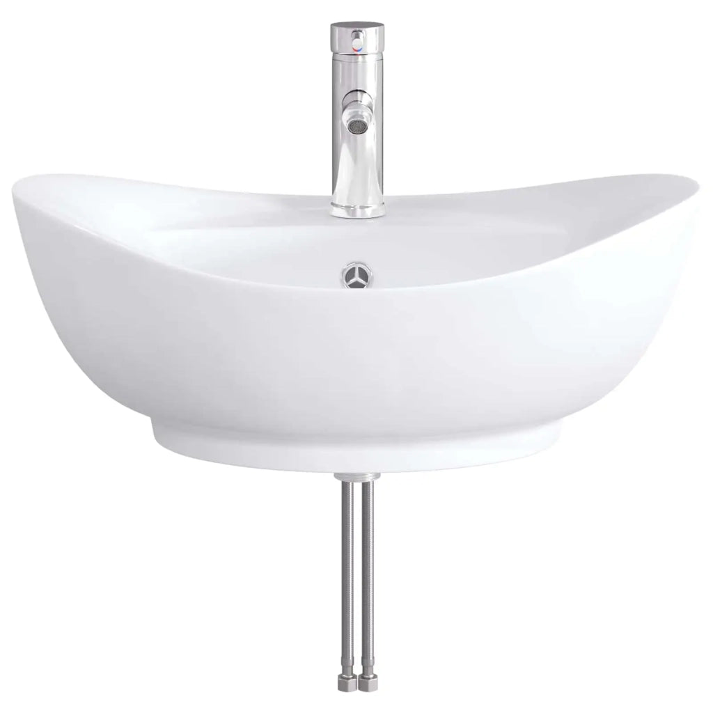 Lavabo da bagno Cromato 59 x 35 x 21 cm Metallo CFW3485968