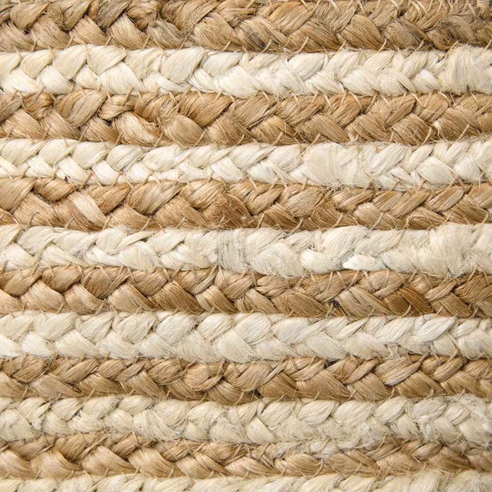 Set di 3 cestini in tessuto di iuta naturale altezza 13/14/20 cm per riporre oggetti in stile rustico Boho