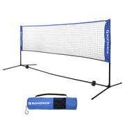 Rete tennis badminton su gambe regolabile in altezza da 90 a 155 cm (modello family) 4m 12_0002004
