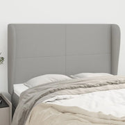Testiera ad Orecchio Grigio Chiaro 147x23x118/128 cm in Tessuto 3117674