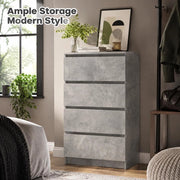 Sideboard Concrete Grey 60x35x98.5 Cm Wood-based Material