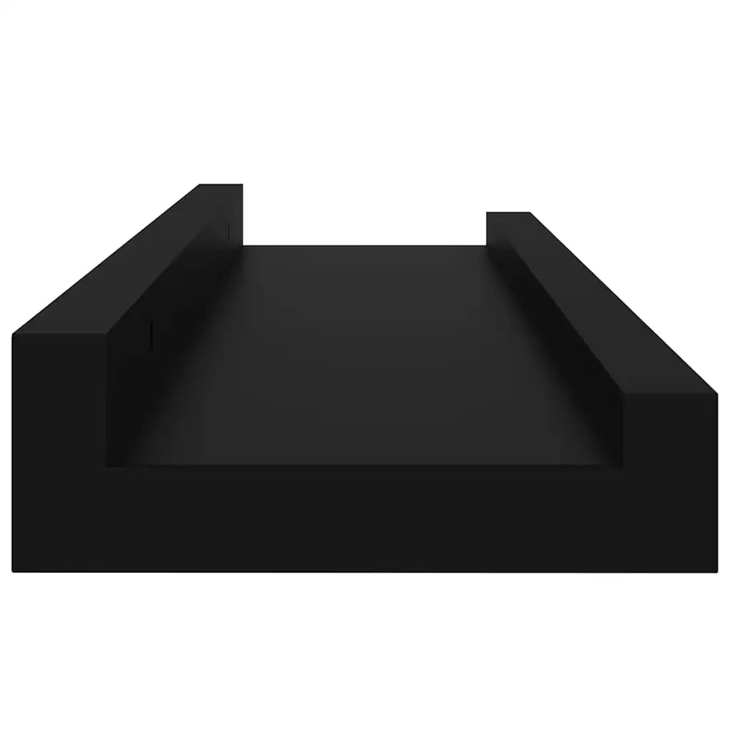 Mensole da Parete 2 pz Nere 40x9x3 cm 326667
