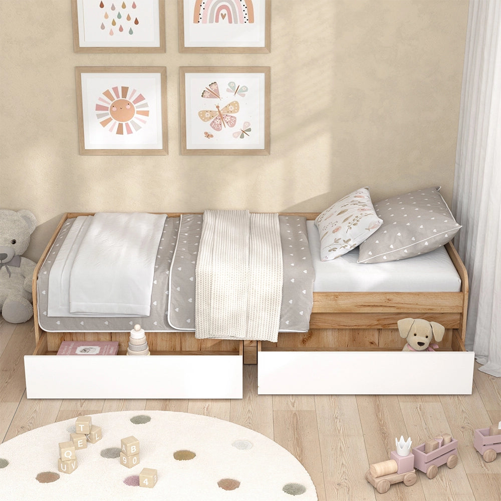 Vicco Letto per bambini Bianco/Artisan 90x200 cm Senza materasso
