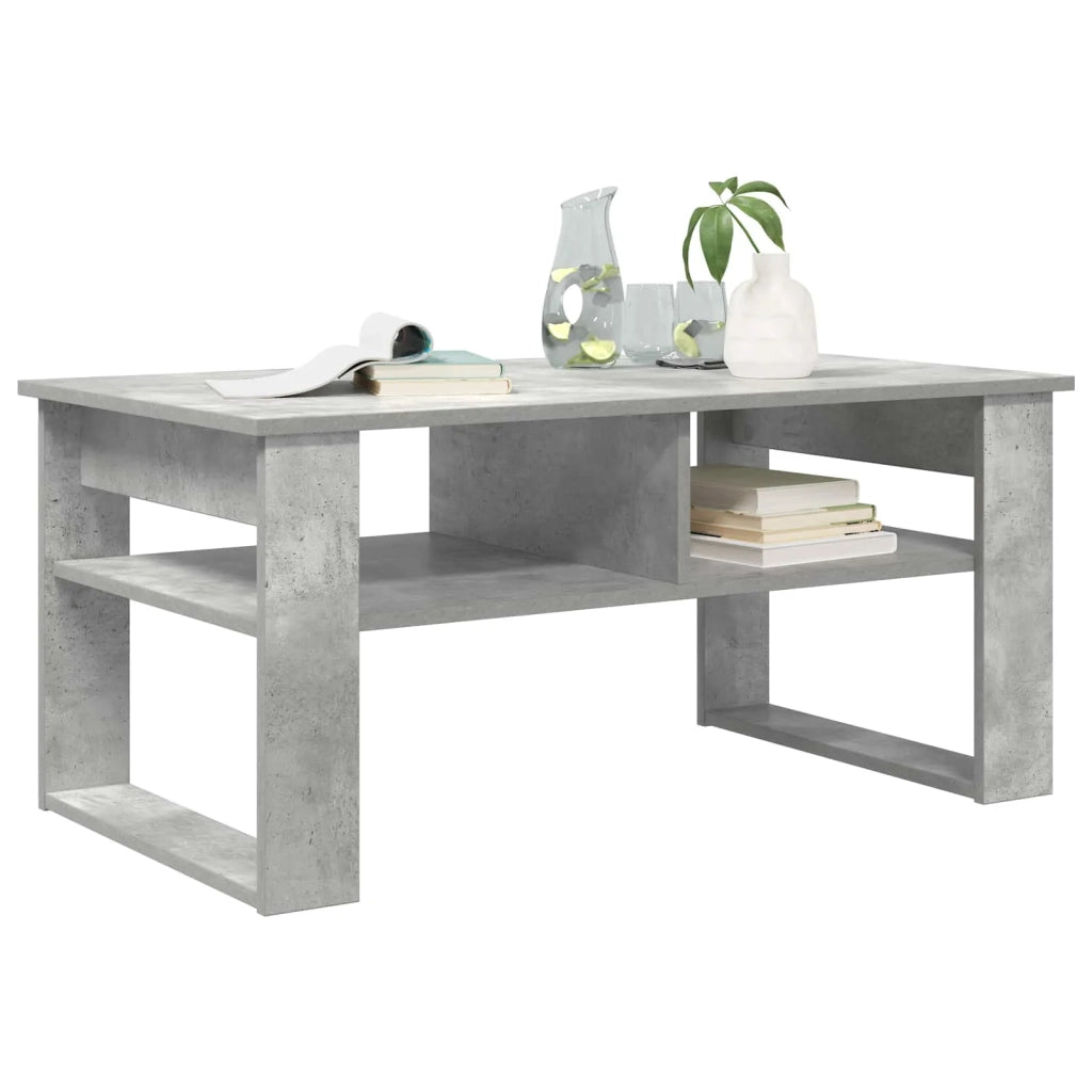 Tavolino da salotto Grigio cemento 96 x 54 x 44 cm 8000151