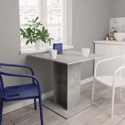 Tavolo da Pranzo Grigio Cemento 80x80x75 cm Legno Multistrato 800256