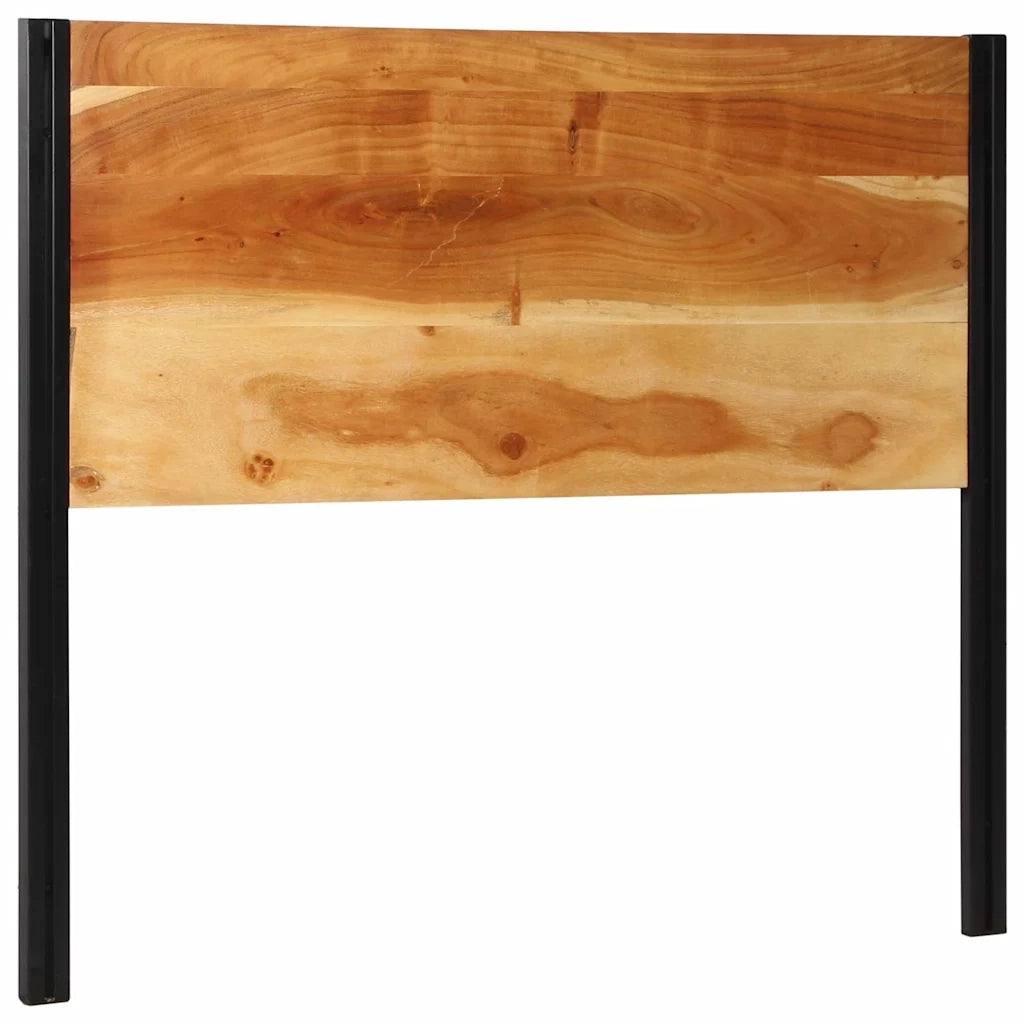 Testiera 120 cm in Legno Massello di Acacia e Ferro