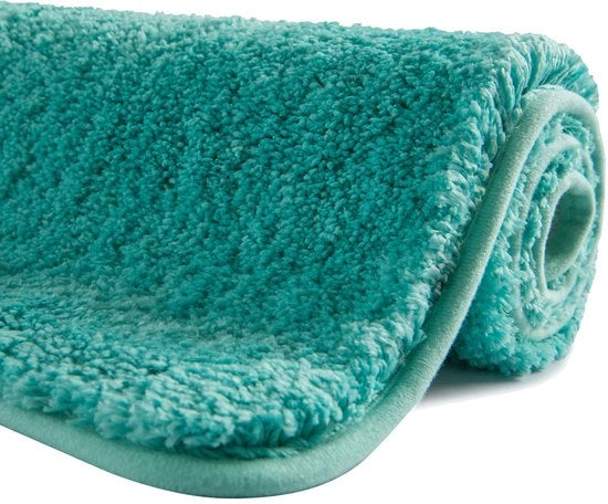 Matrice Antislip 100cm x 60cm, Flessibile, Assorbente Acqua, Microfibre, Blu Turquoise, Riciclabile