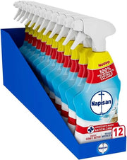 SPRAY NAPISAN 12 PZ IGIENIZZANTE BAGNO ANTICALCARE 740 ML L'UNO RIMUOVE GERMI E BATTERI PREVIENE LE MACCHIE DI ACQUA