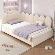 LETTO Divano con letto estraibile 90x200 cm velluto beige