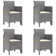 Sedia da Giardino 4 pz | Sedie da Esterno Grigio chiaro 53 x 49 x 85 cm