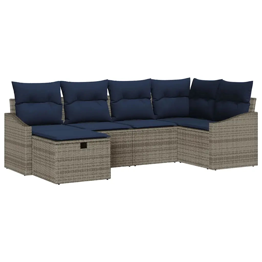 Set di divani con cuscino 3 pcs polyrattan 3360616