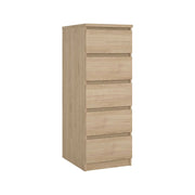 Cassettiera Achaldi, Settimino multiuso, Comò camera da letto, Mobile con cassetti, 50x40 h111 cm, Rovere
